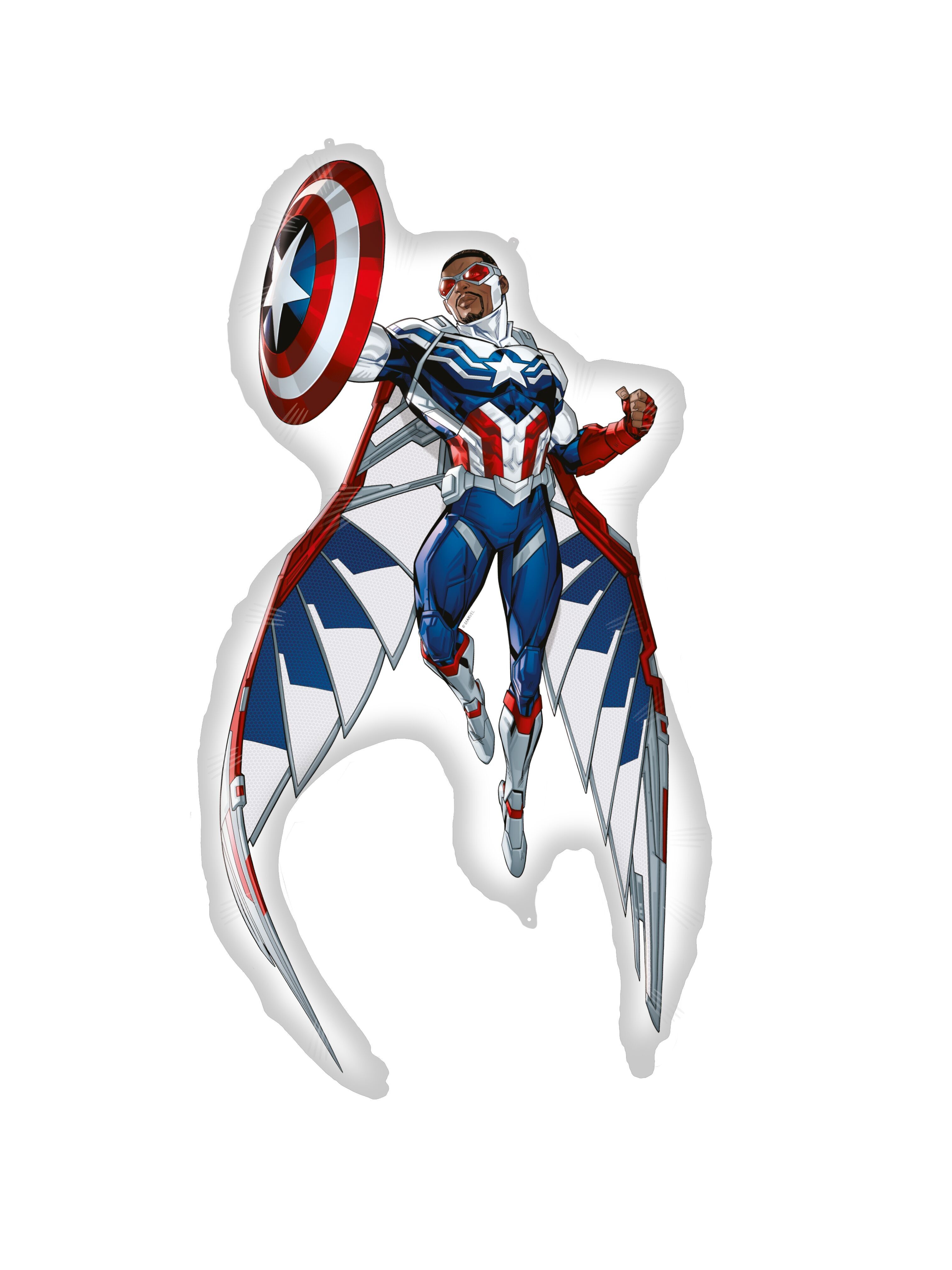 Folienballon geformt 93x62 cm - Captain America