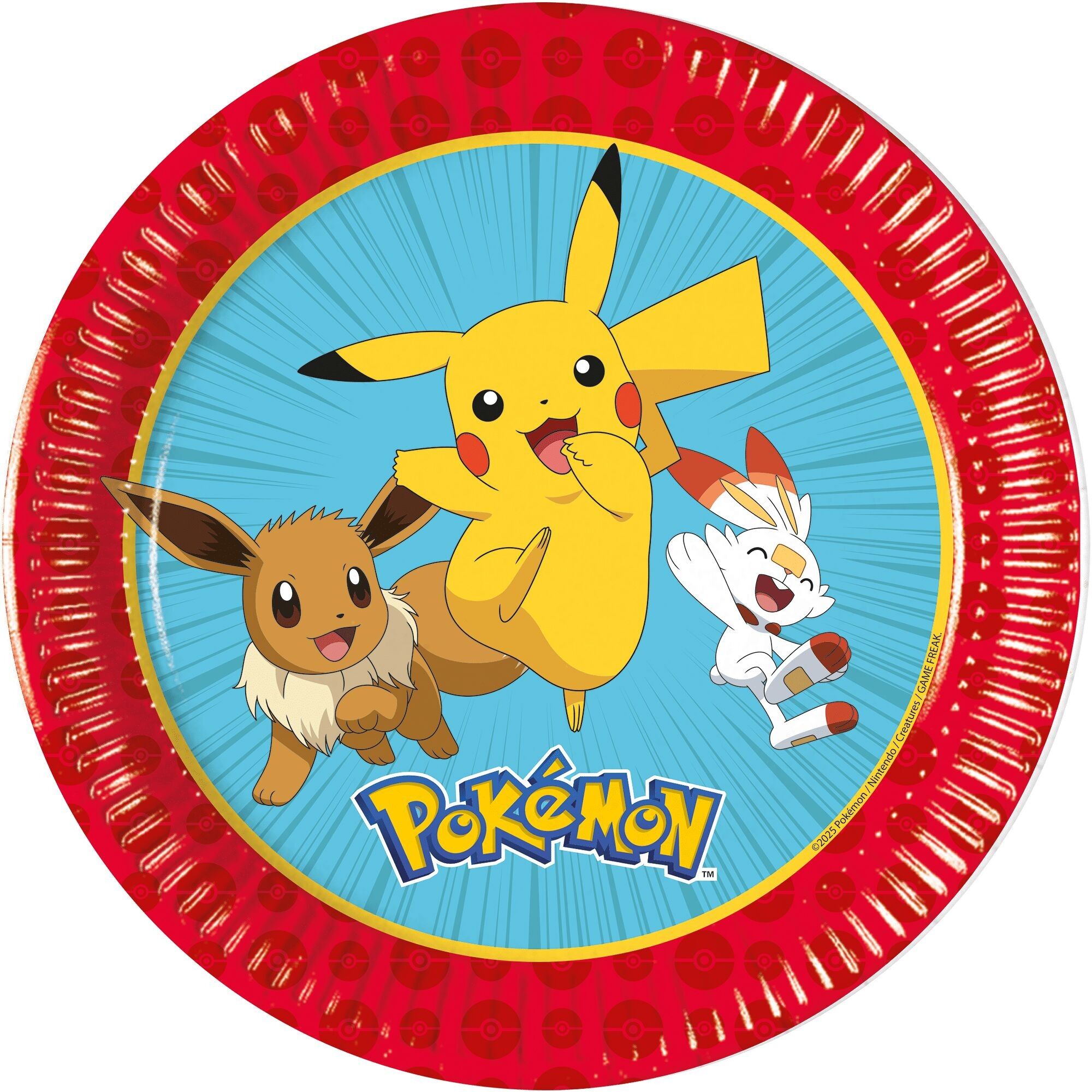 8 Pappteller 20cm FSC Next Generation - Pokemon