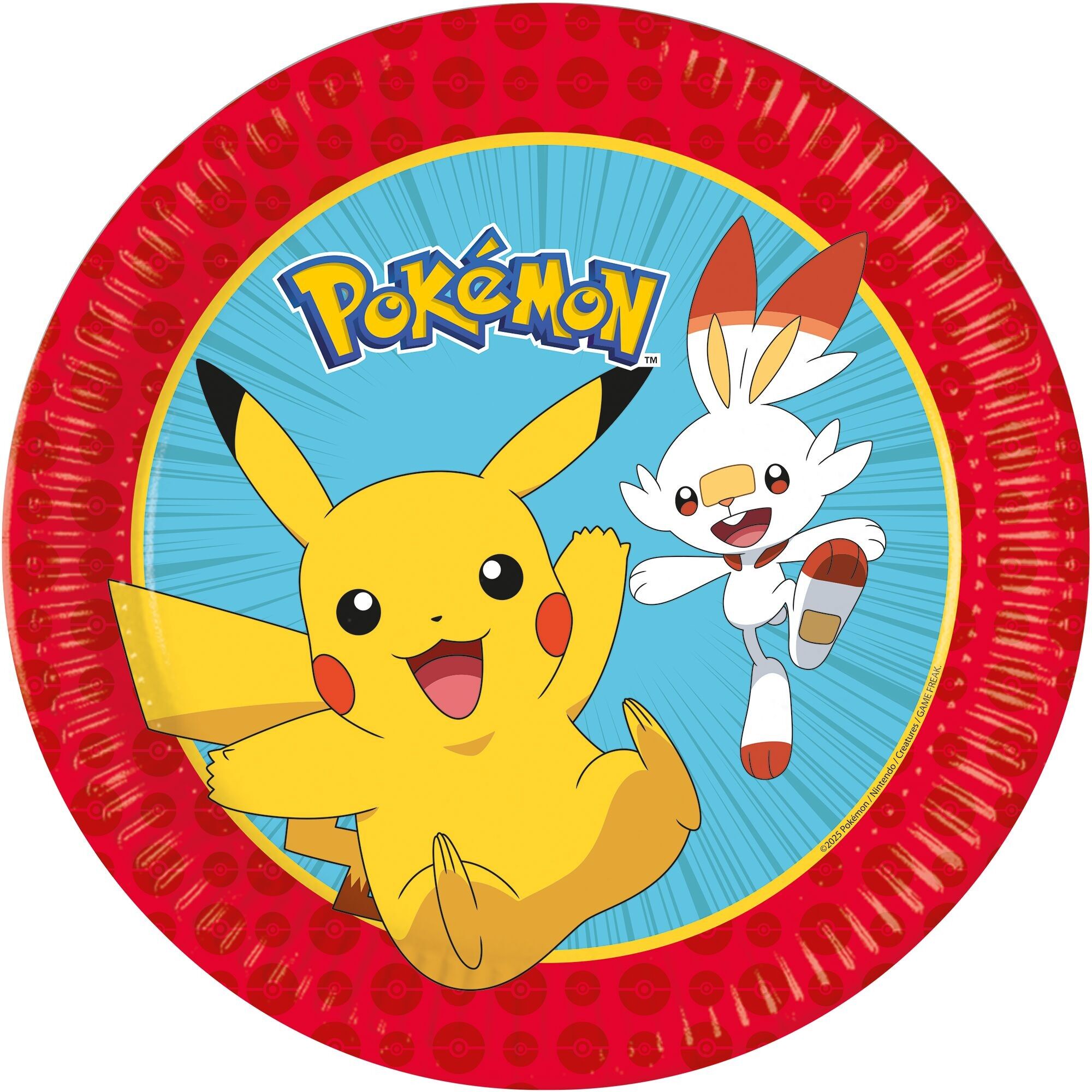 8 Pappteller 23cm FSC Next Generation - Pokemon