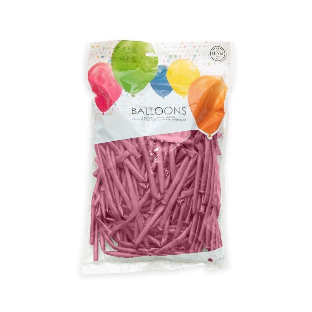 100 Modellierspiegelballon rosa