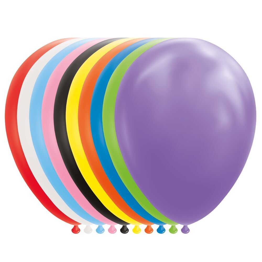 100 Luftballons 9" mehrfarbig
