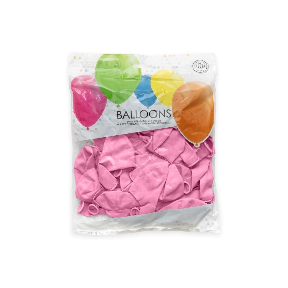 50 Luftballons 12" rosa