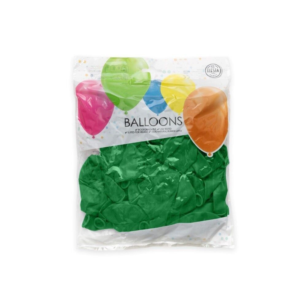 50 Luftballons 12" dunkelgrün