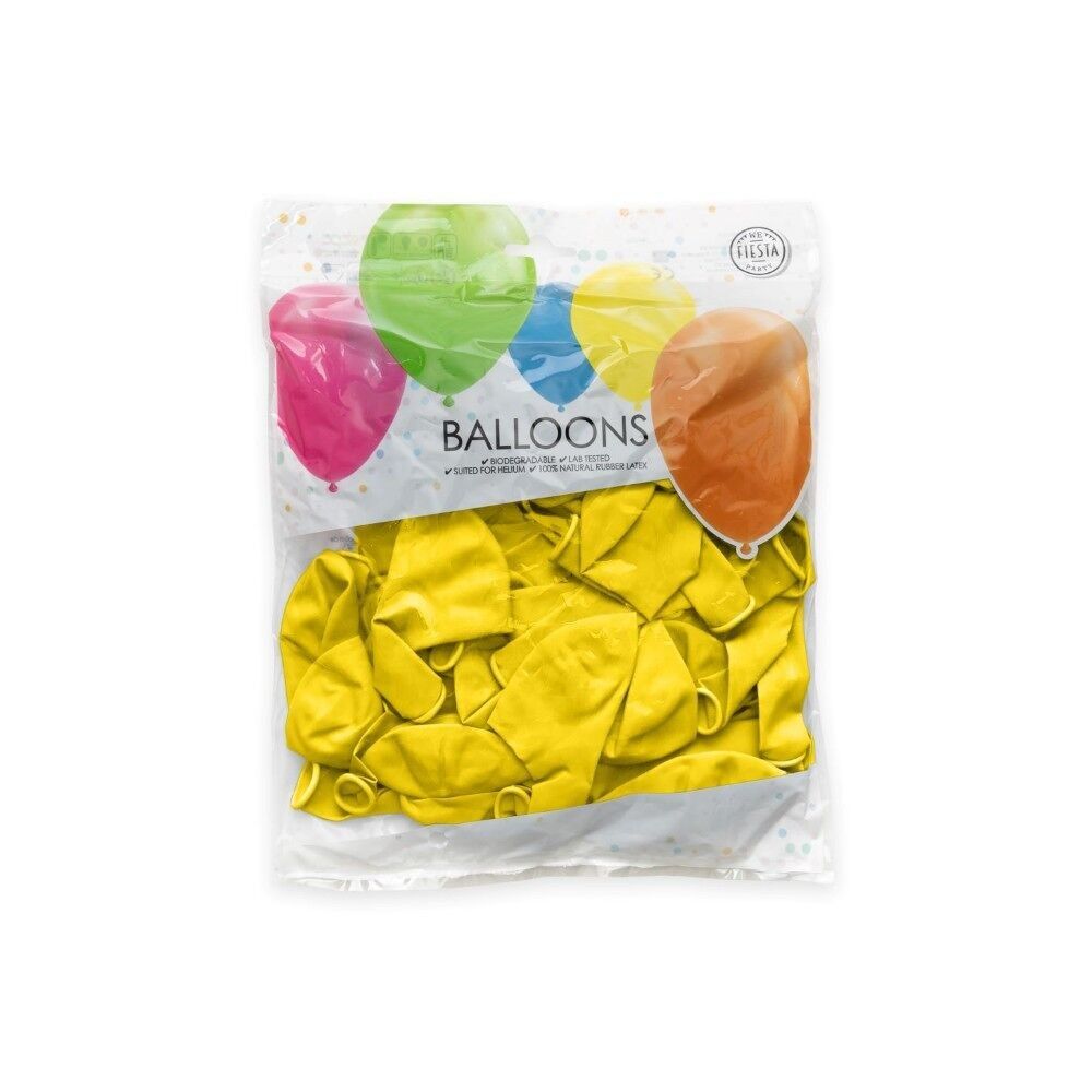 50 Ballons 12" gelb