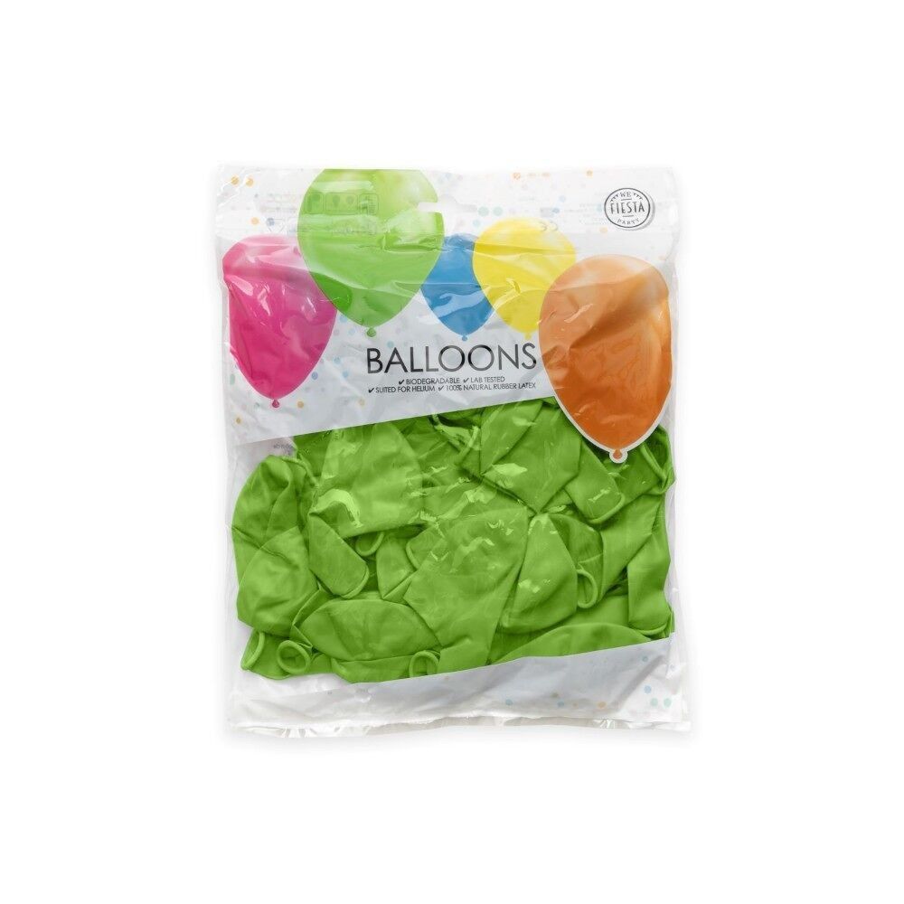 50 Luftballons 12" limettengrün