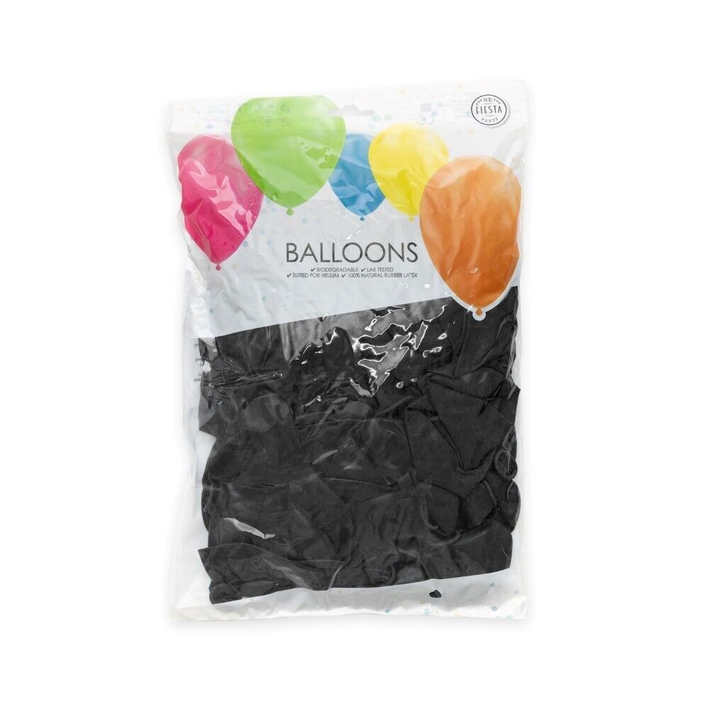 50 Luftballons 12" schwarz