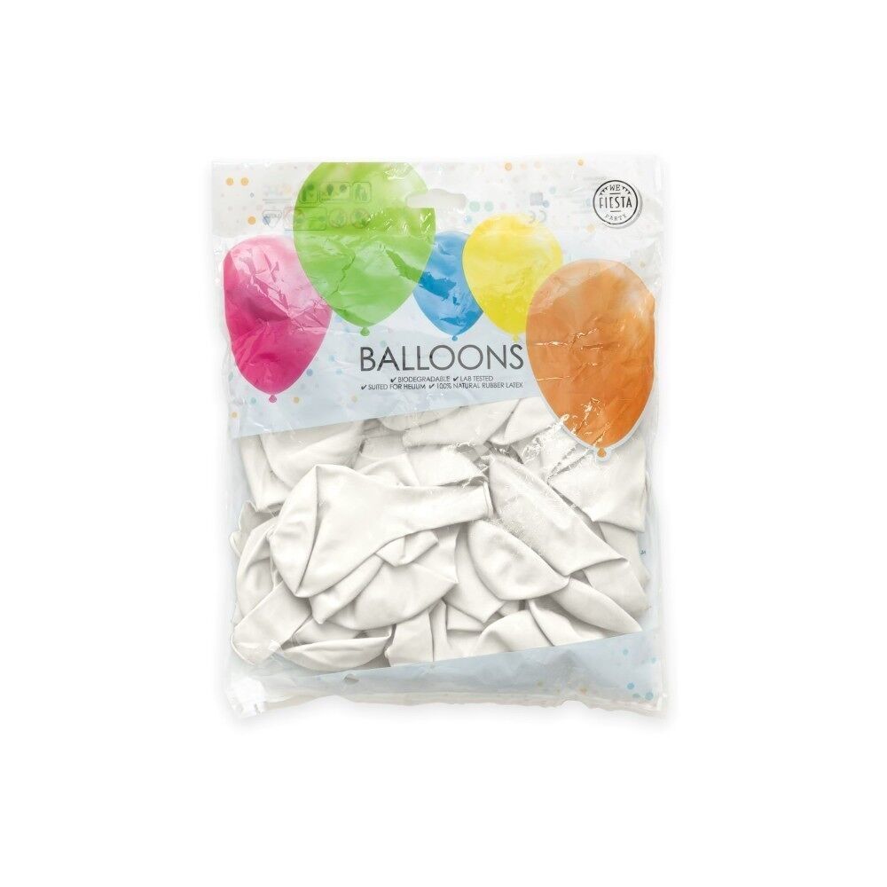 50 Luftballons 12" perlweiß