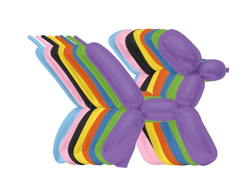 100 Modellierballons gemischt