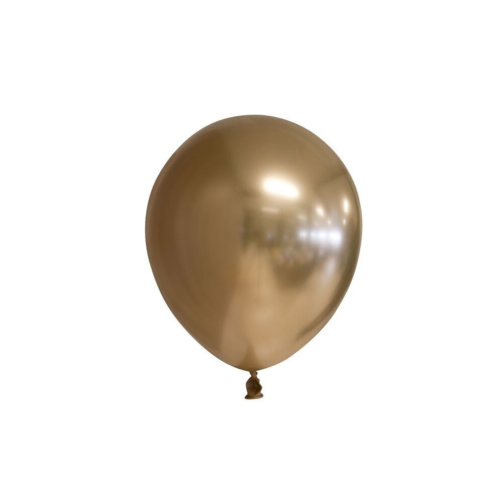 100 Spiegelballons 5" Gold