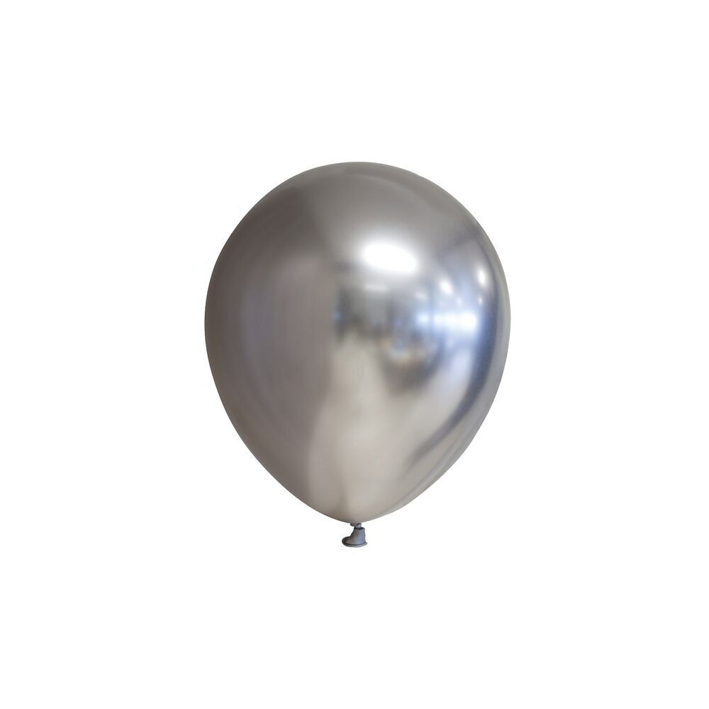 100 Spiegelballons 5" silber