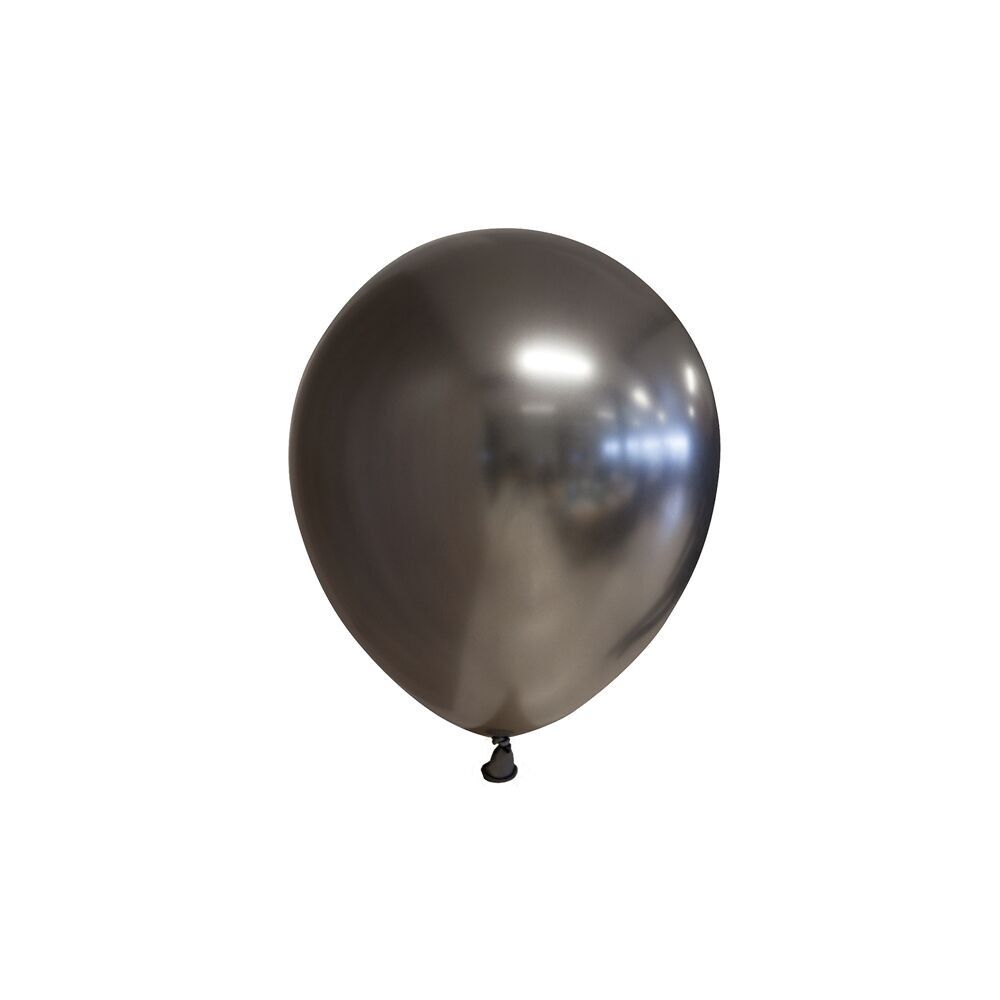 100 Spiegelballons 5" Space Grey