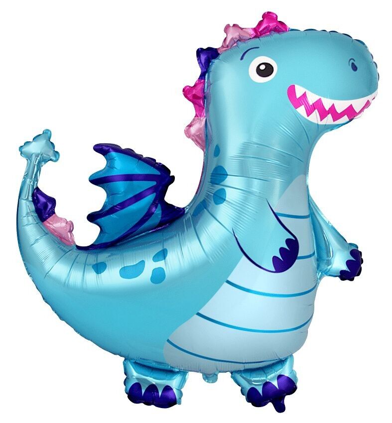 Folienballon 36 x 36'' Drache blau