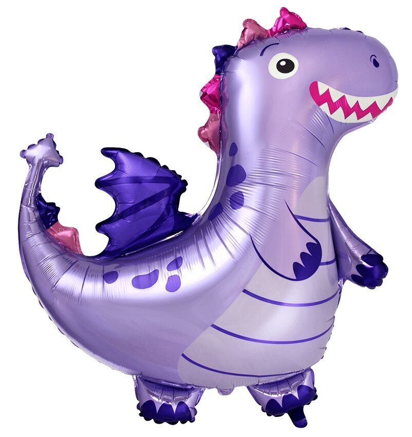Folienballon 36 x 36'' Drache Lila (Violett)