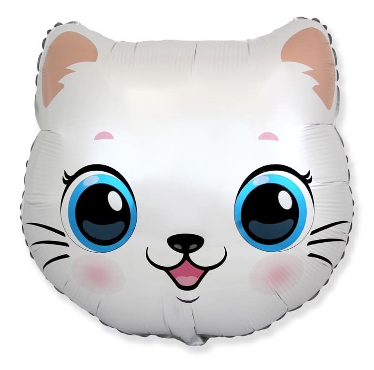 Folienballon 20 x 22'' Katzenkopf