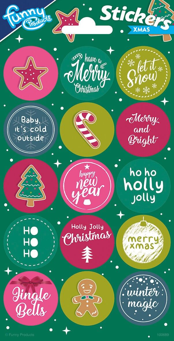 Aufkleber Weihnachten II