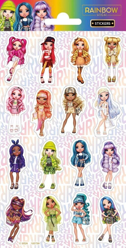 Aufkleber Rainbow High