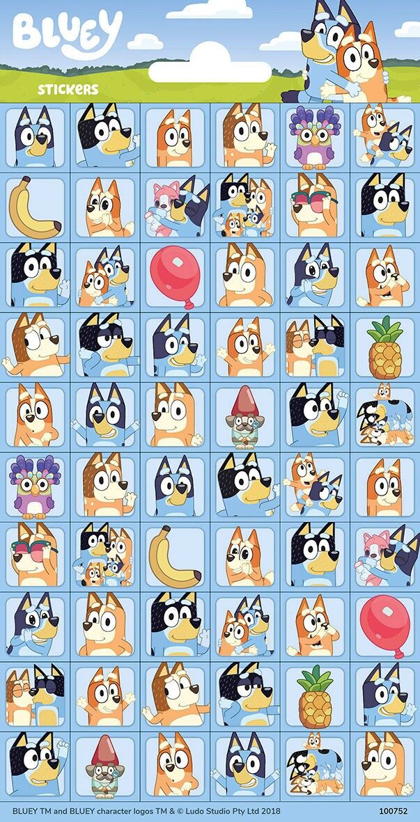 Aufkleber Bluey (mini)