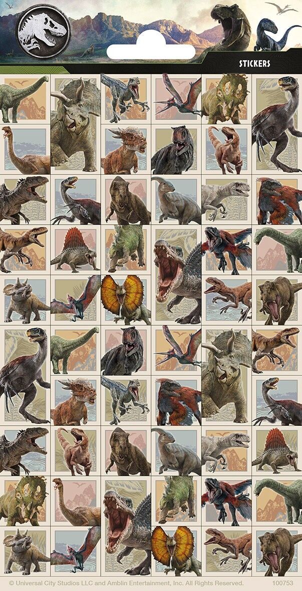 Aufkleber Jurassic World (mini)