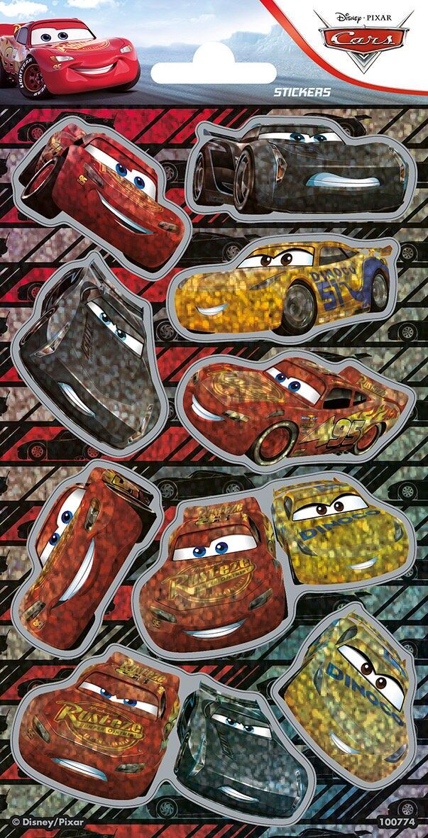 Autocollants laser Disney Cars