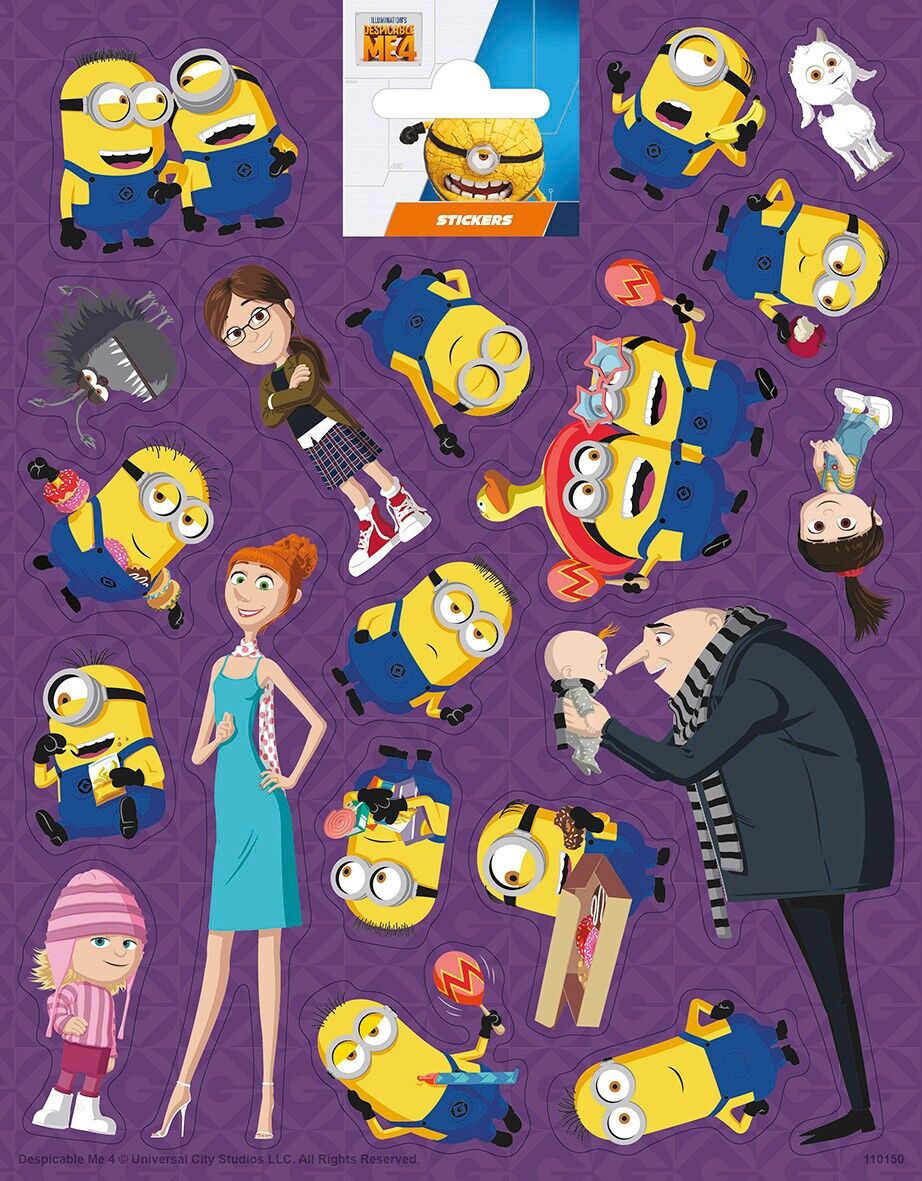 Autocollants Grand Moi, Moche et Méchant 4