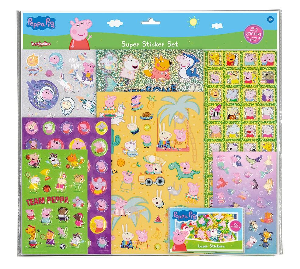 Super ensemble d'autocollants Peppa Pig