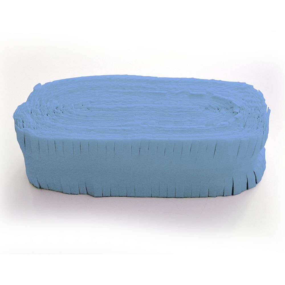 Kreppgirlande 24m schwer entflammbar babyblau