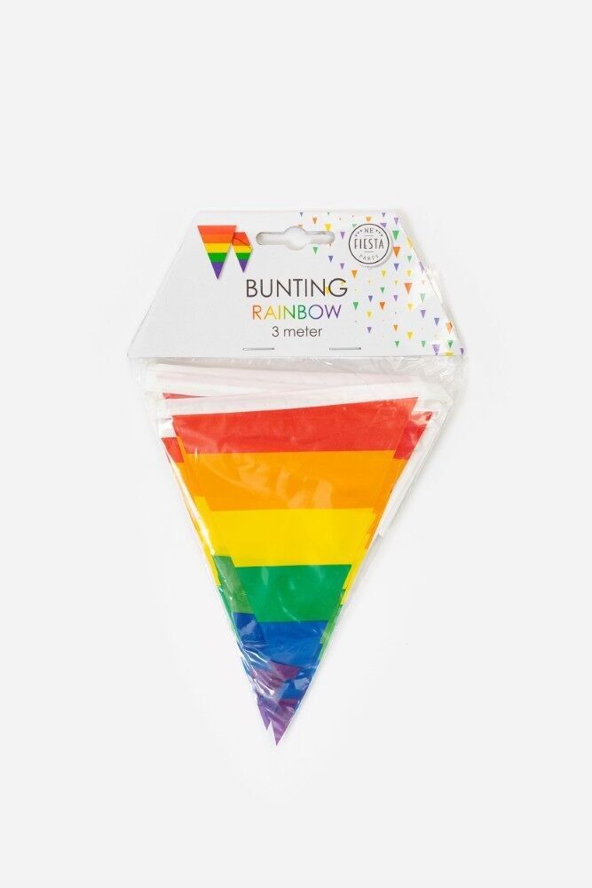 Bunting PE 3m Regenbogenfahnen: 10x 15cm