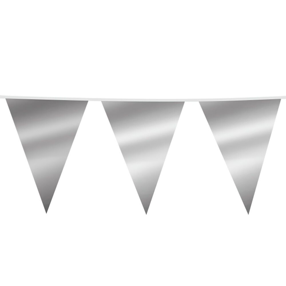 Riesenammer Metallic 10m Silber Flaggengröße: 30x45cm
