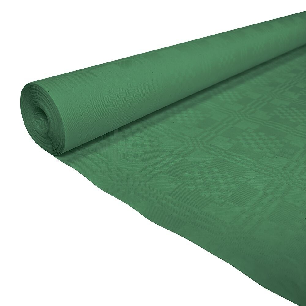 Nappe en papier 1,19x8m vert foncé