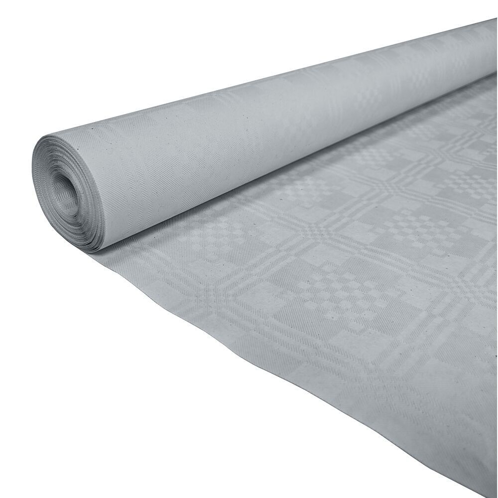 Nappe en papier 1,19x6m argent