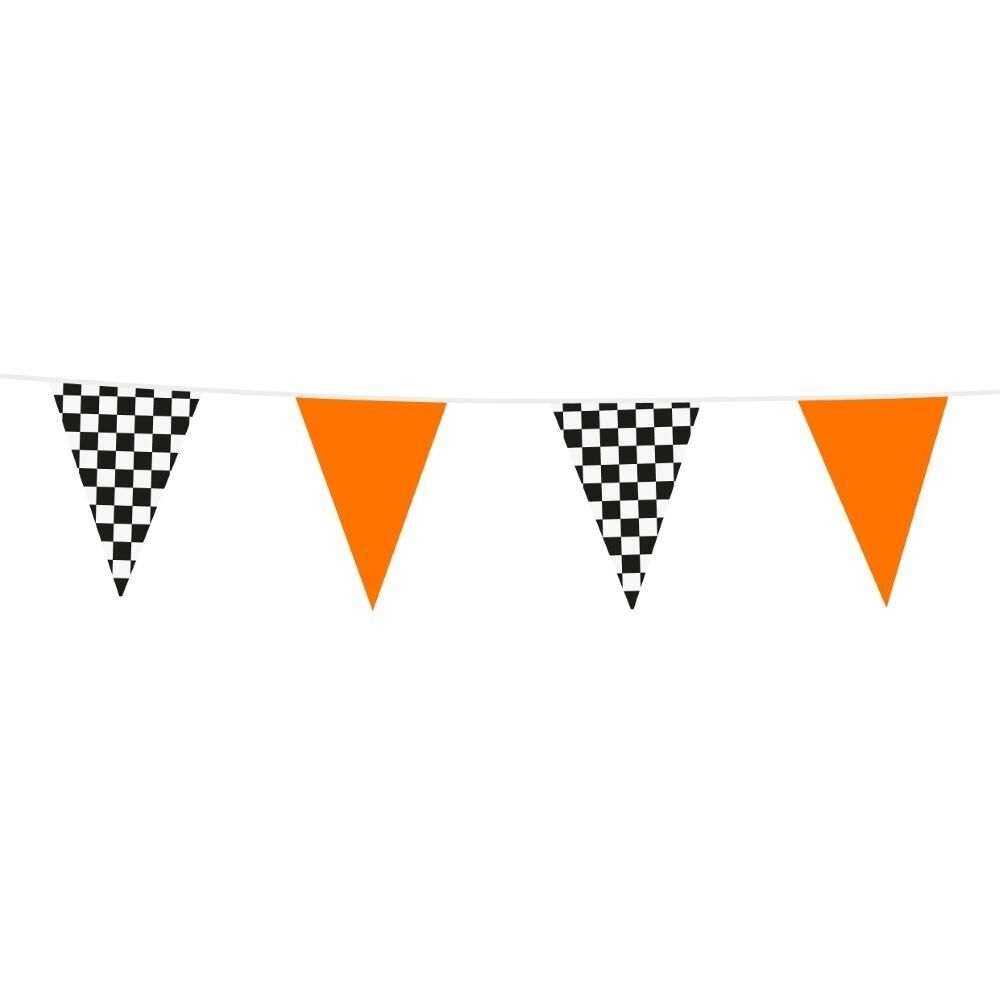 Wimpelkette PE 10m Race/Orange Größe der Flaggen: 20x30cm