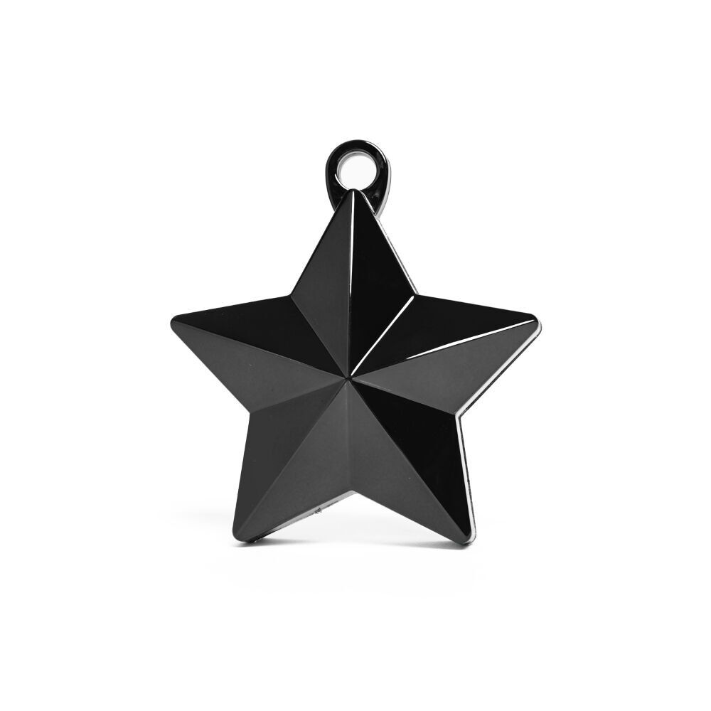 Star Ballongewicht 150 g/m² metallic schwarz