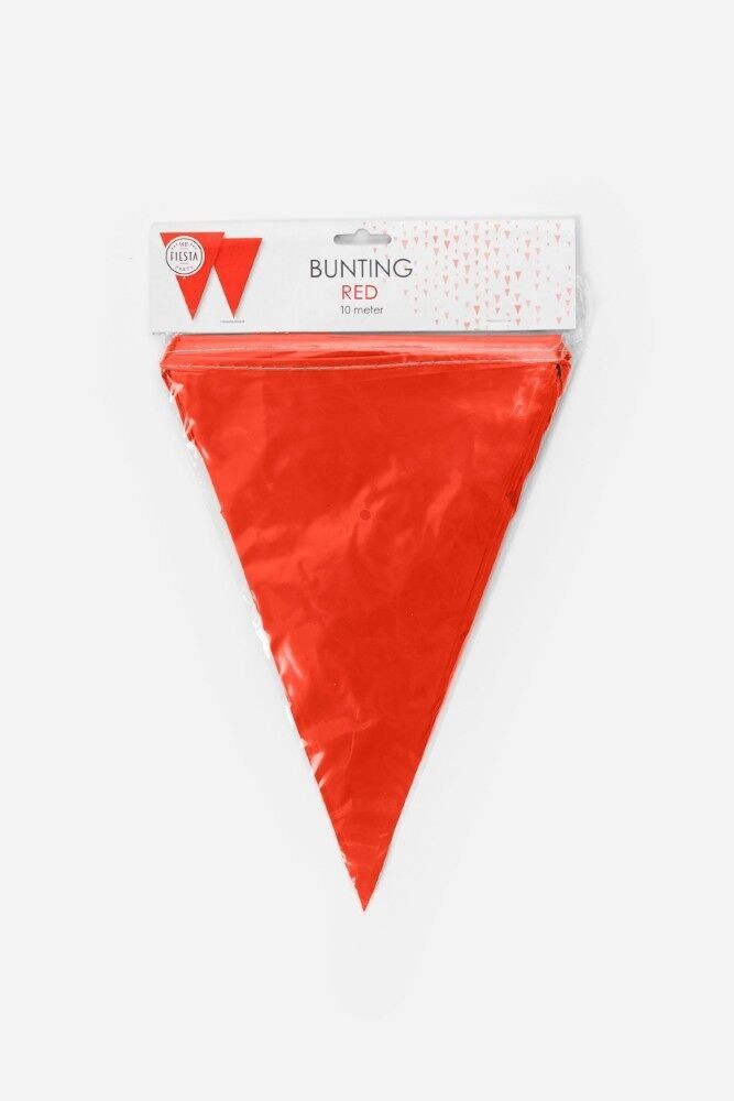 Wimpel PE 10m rot Größe Fahnen: 20x30cm