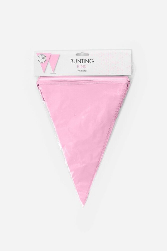 Wimpel PE 10m pink Größe Fahnen: 20x30cm