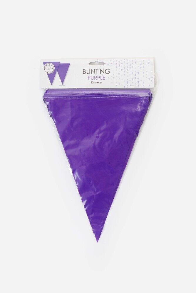 Wimpel PE 10m lila Größe Fahnen: 20x30cm