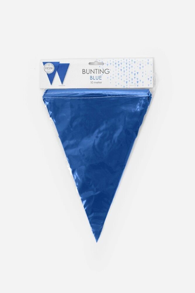 Wimpel PE 10m blau Größe Fahnen: 20x30cm