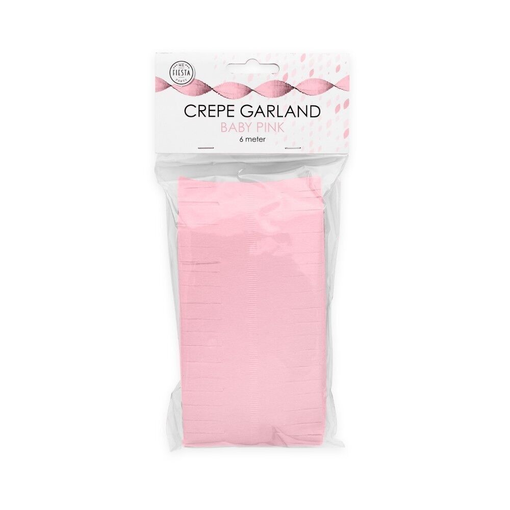 Crepe Girlande 6m babyrosa