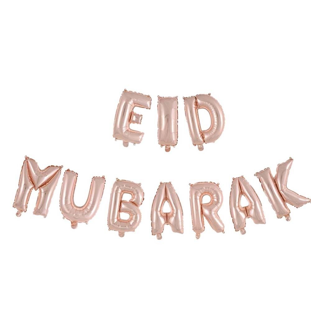 Foilballoon palabra 16" 'Eid Mubarak' oro rosa