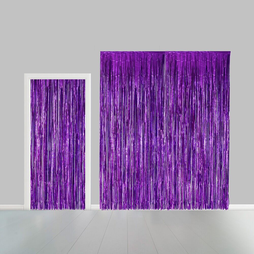 Cortina de fiesta 100x240cm morada