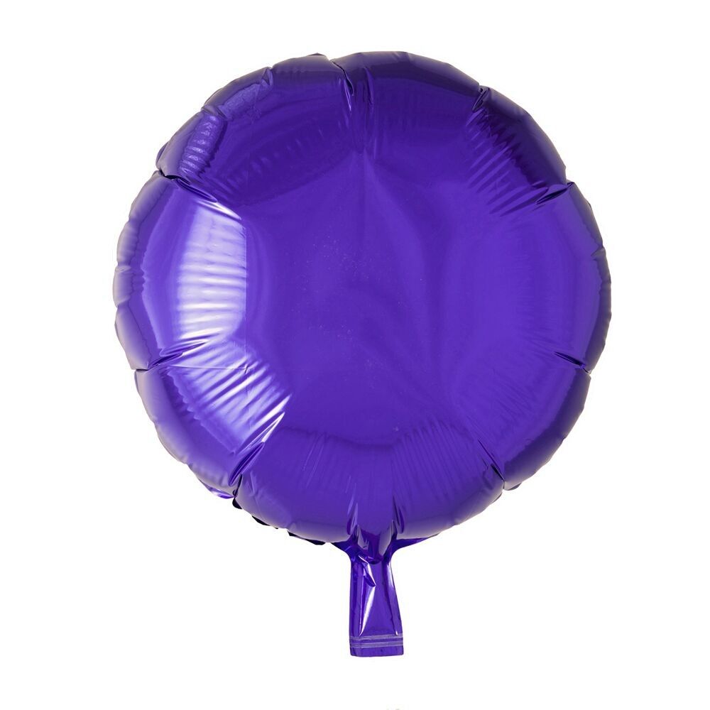 Foilballoon redondo 18 '' Morado en paquete individual