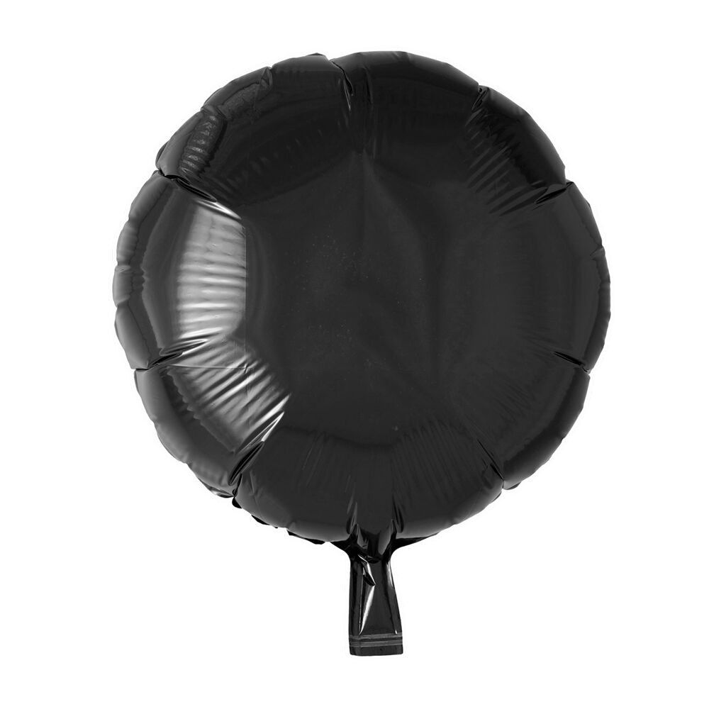 Foilballoon redondo 18 '' negro empaque individual