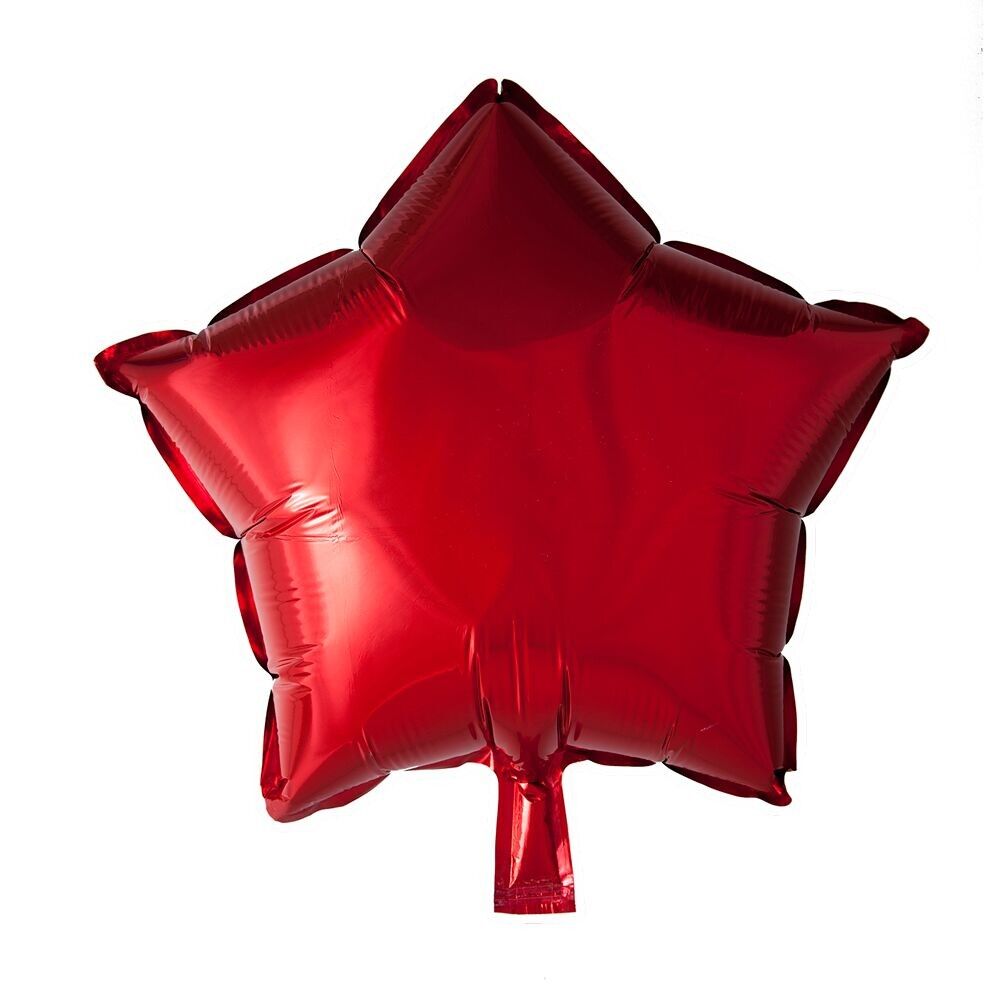 Foilballoon star 18 '' rojo paquete individual