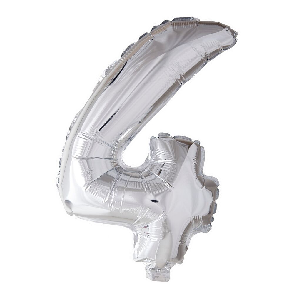 Folienballon 16" Nr. 4 silber