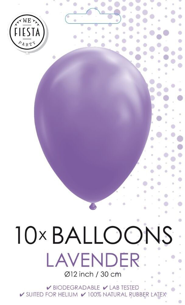 10 Luftballons 12" lavendel