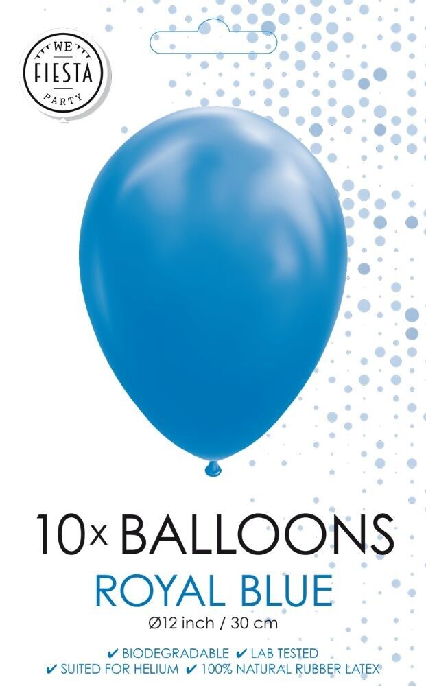 10 Luftballons 12" Königsblau