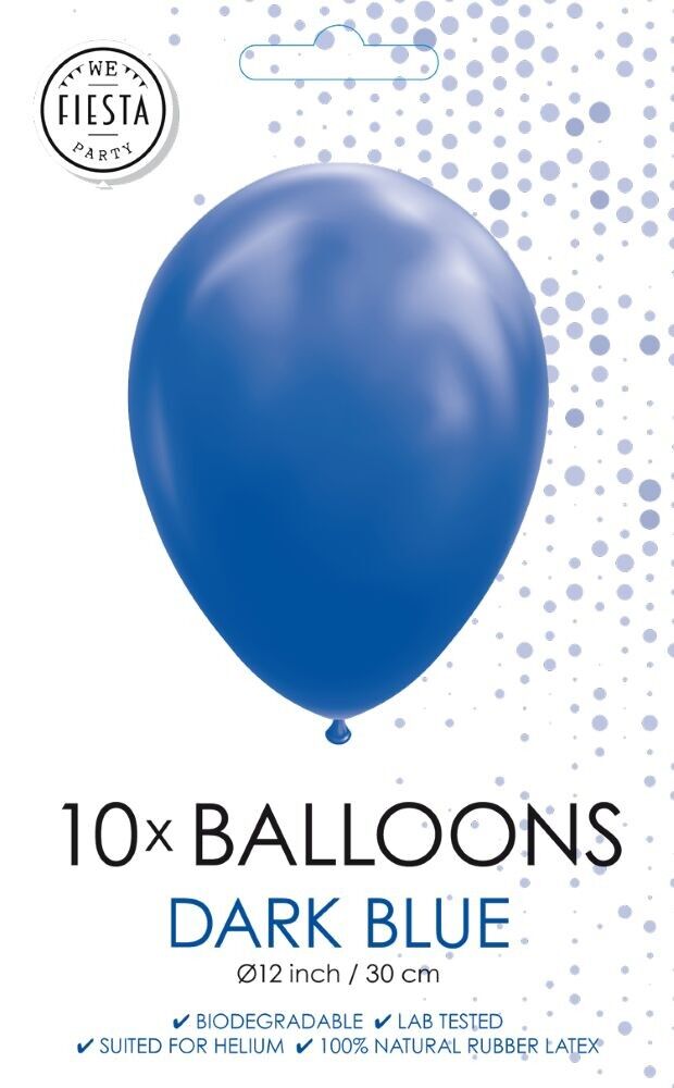 10 Luftballons 12" dunkelblau