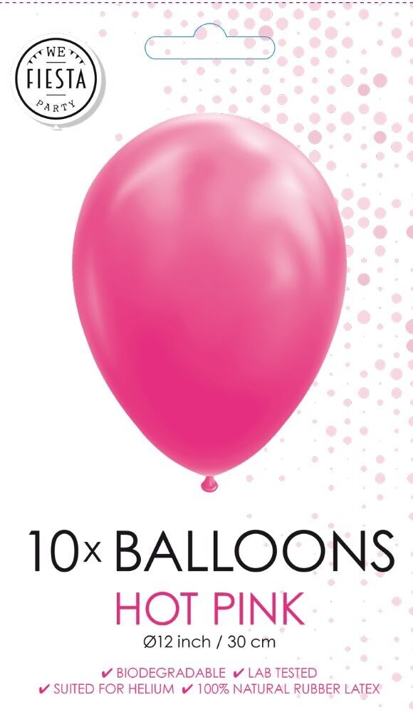 10 Luftballons 12" Pink