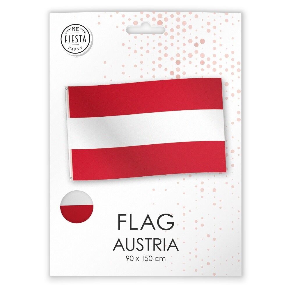 Bandiera in poliestere 150 cm x 90 cm - Austria