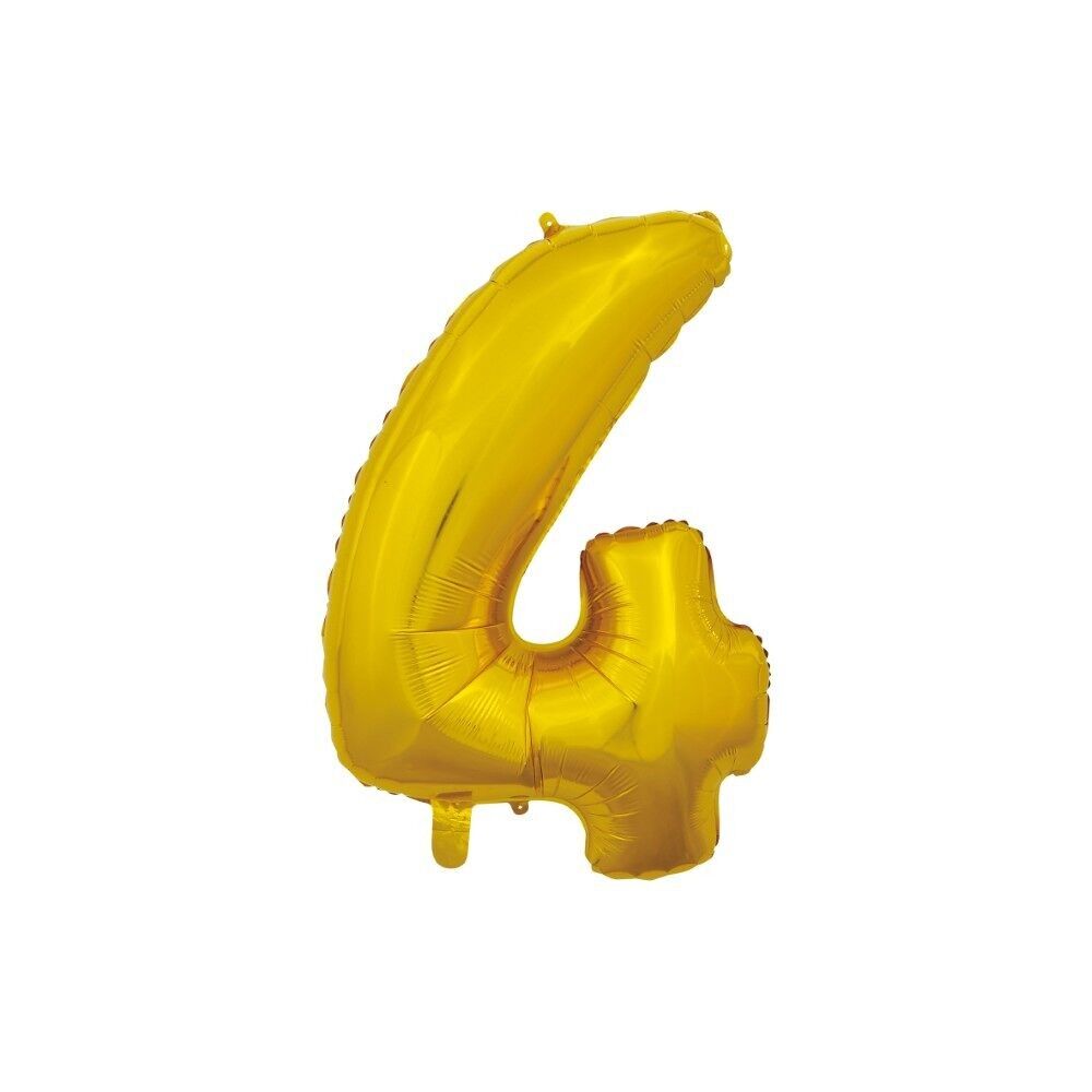 Folienballon 26" Nr. 4 gold