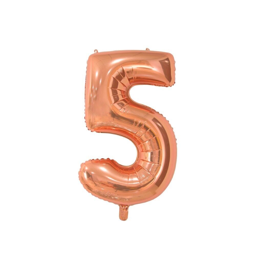 Folienballon 26" Nr. 5 Roségold
